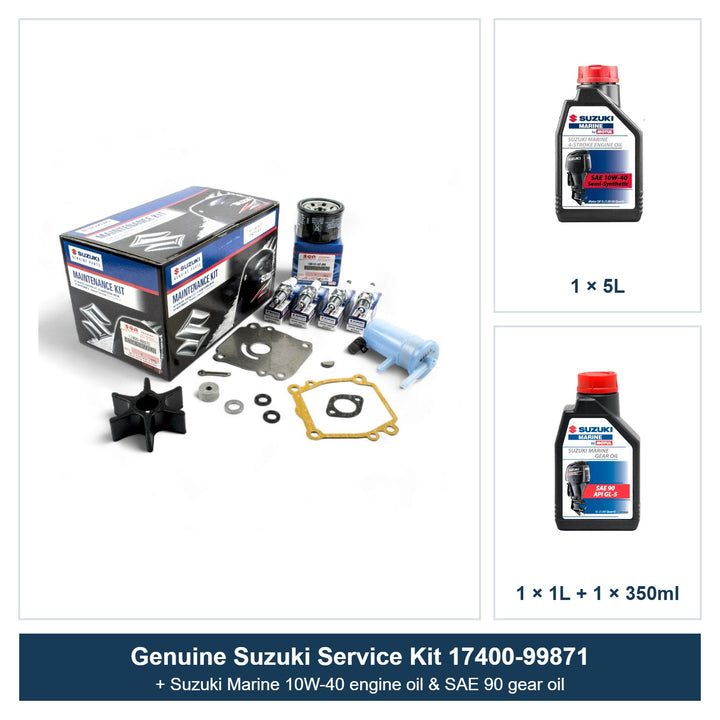 Suzuki DF60 DF70 Service Kit with Oils 17400-99871 (2007+)