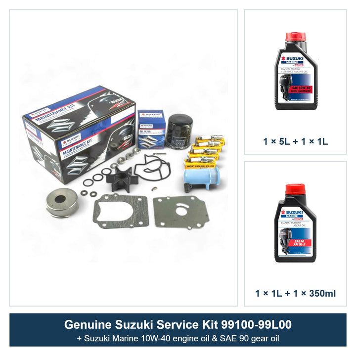 Suzuki DF100C DF115B DF140B(G) Service Kit with Oils 99100-99L00 (2022+)
