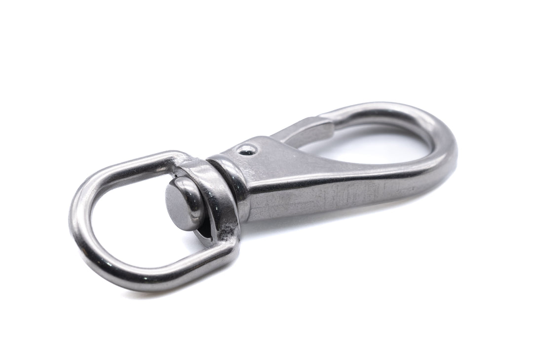 Swivel eye bolt spring snap hook marine grade A4 316 stainless steel - 4Boats