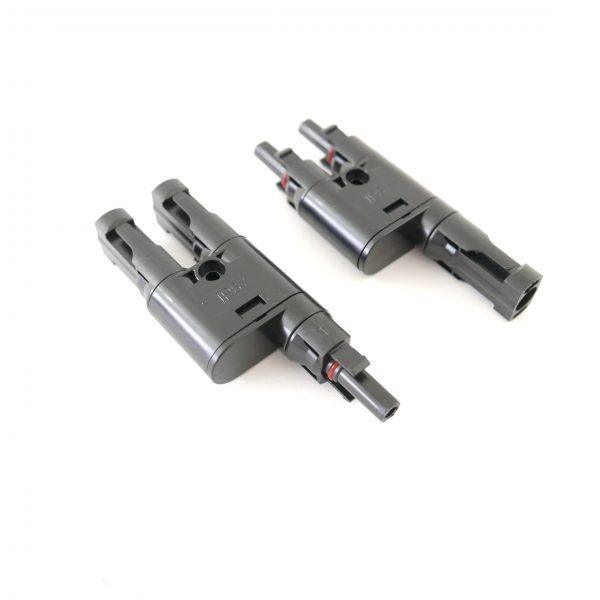 T-Branch Connector Pair, 2-to-1 branch circuit for MC4 type - 4Boats