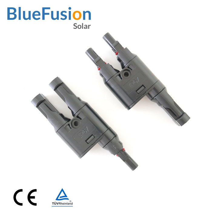 T-Branch Connector Pair, 2-to-1 branch circuit for MC4 type - 4Boats