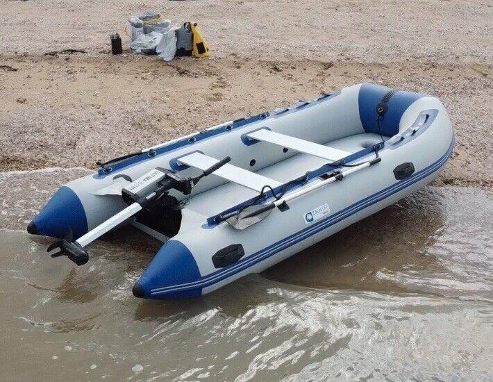 Tahiti Sports WavePRO 360 Air Deck Fishing Boat. Inflatable RIB, Dinghy - 4Boats