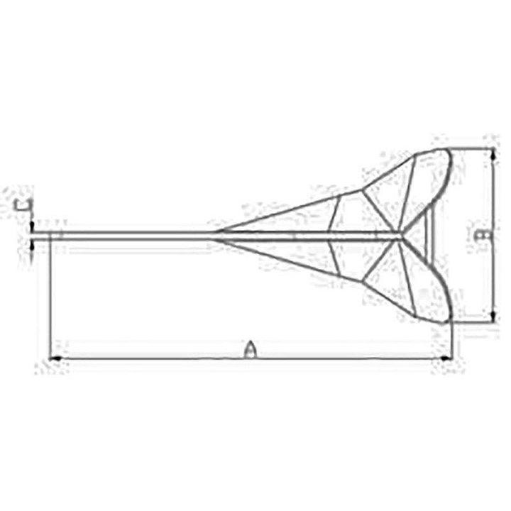 Talamex Dc Anchor 20Kg / 44Lb - 4Boats