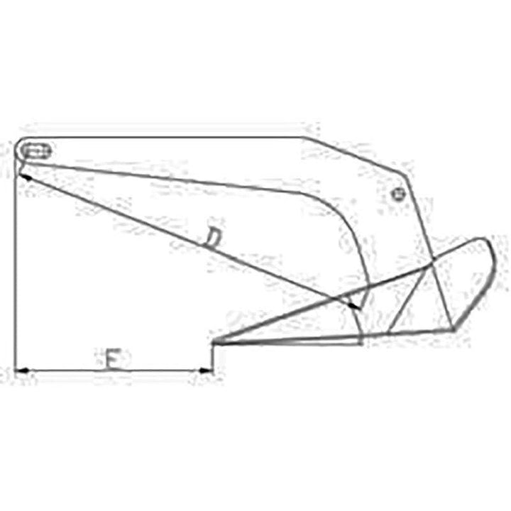 Talamex Dc Anchor 20Kg / 44Lb - 4Boats