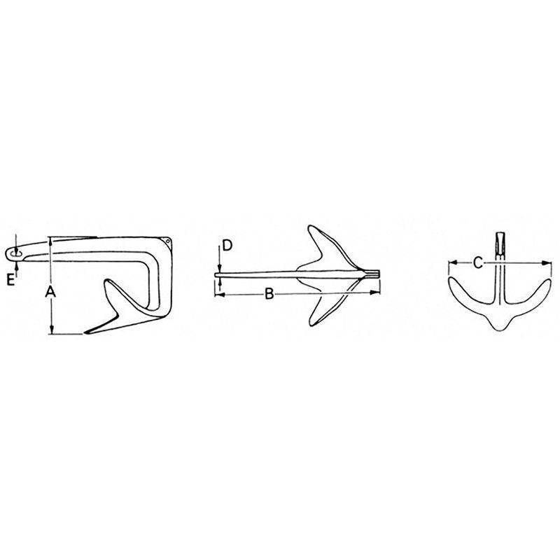 Talamex M-Anchor Stainless Steel - 4Boats