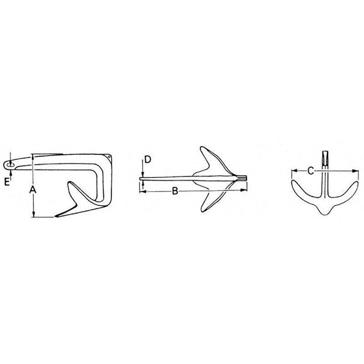 Talamex M-Anchor Stainless Steel - 4Boats