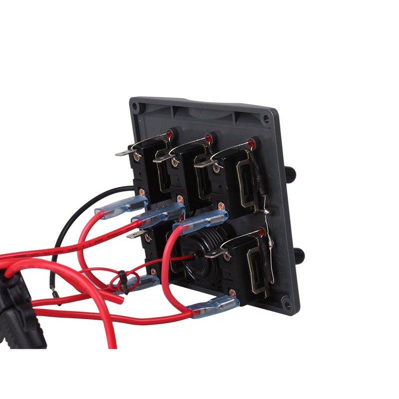 Talamex Switchpanel With Voltage Gauge 12/24V - 4Boats