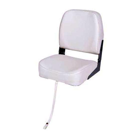 Talamex Vinyl Folding Seat - White - 4Boats