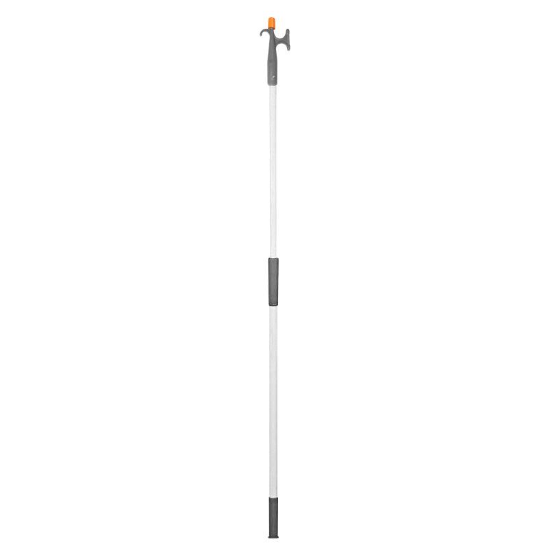 Telesc.Hook 2-Ends, Anod.Alum. Ø30mm L120-196cm,Grey - 4Boats