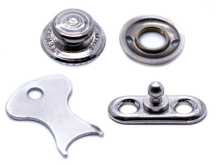 Tenax fastener button and 2 hole base set - 4Boats