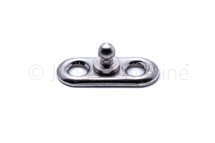 Tenax fastener button and 2 hole base set - 4Boats