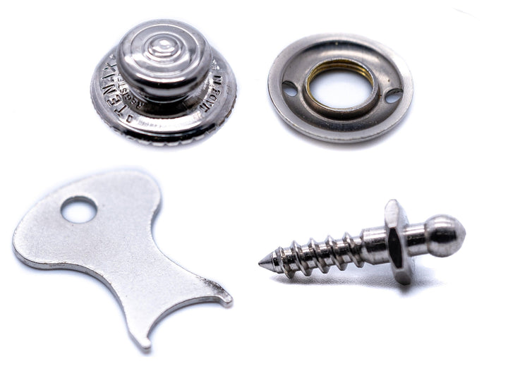 Tenax fastener button and woodscrew stud set - 4Boats