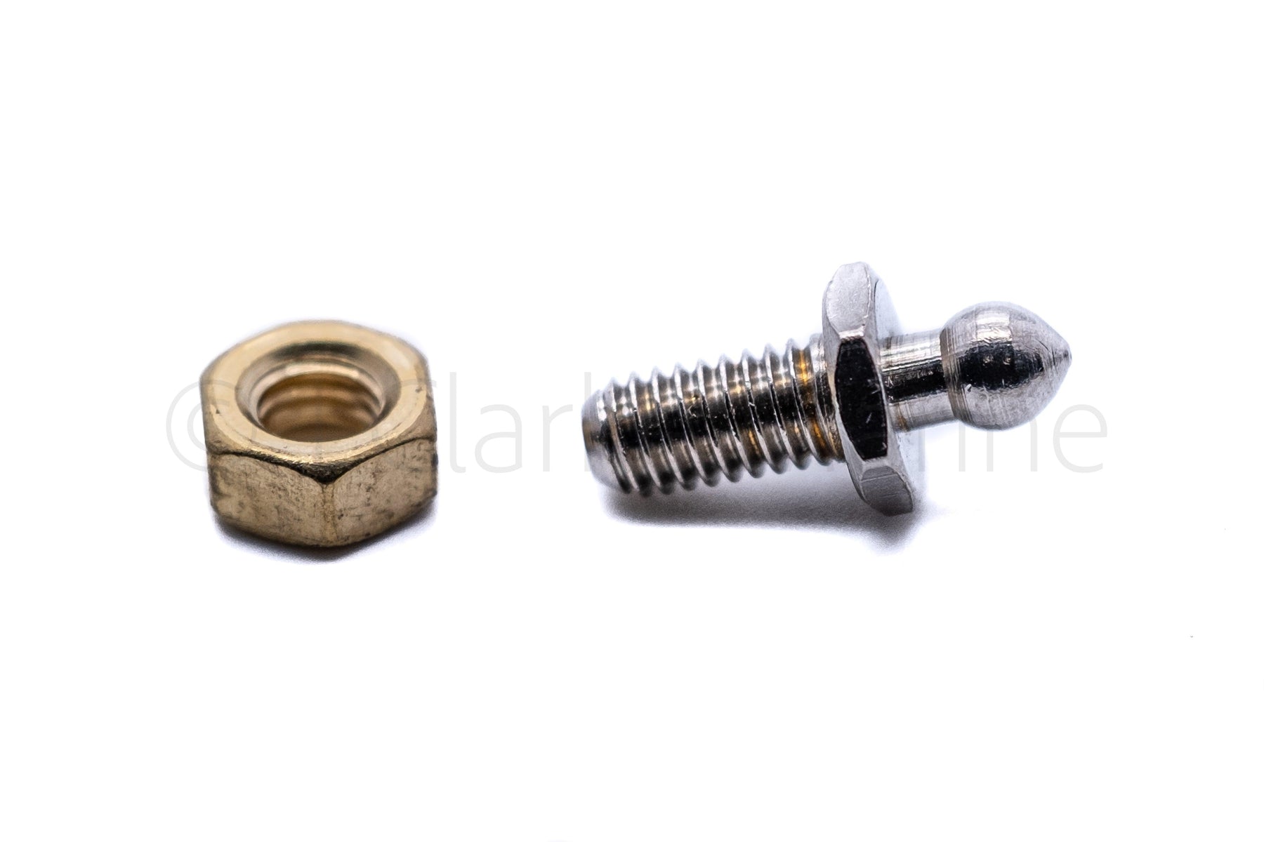 Tenax fastener machine threaded 10mm stud and nut 2BA thread Made in ...