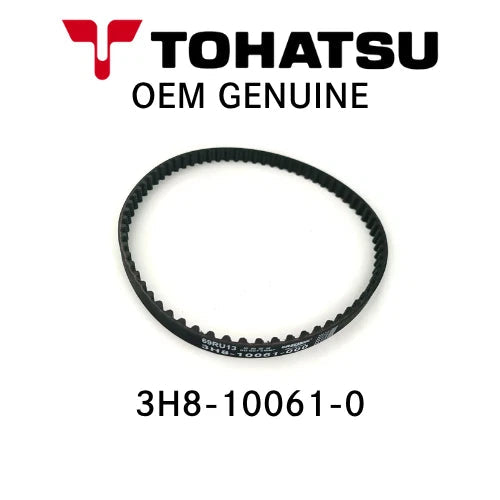 Tohatsu OEM genuine timing belt, part number 3H8-10061-0
