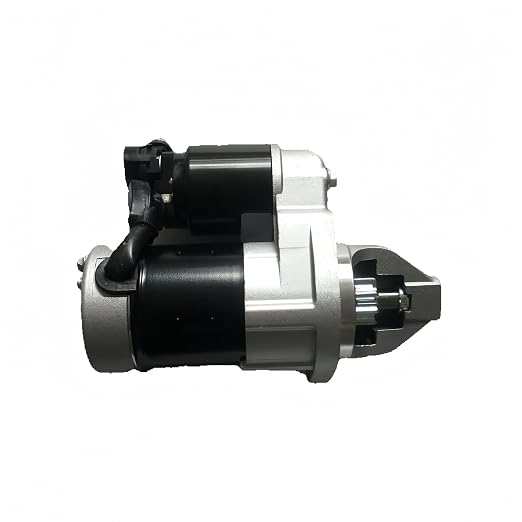 Tohatsu starter motor 3KY-76010-0 for MFS40–MFS140A outboards – full side profile showing pinion gear