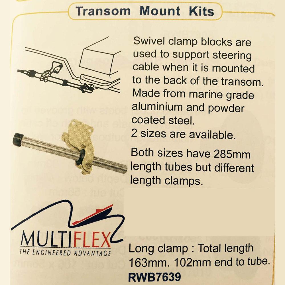 Transom Mount Kit Long Clamp - 4Boats