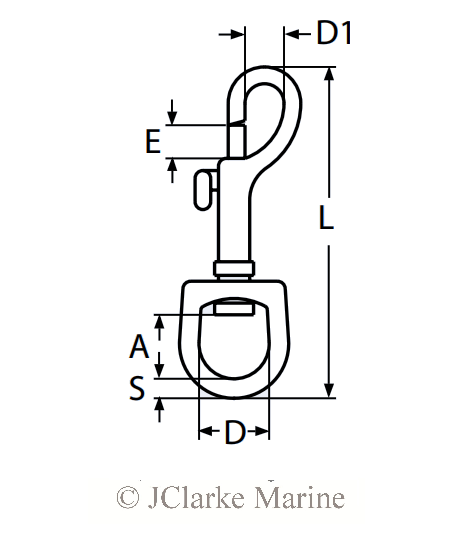 Trigger snap hook for dog leads - 4Boats