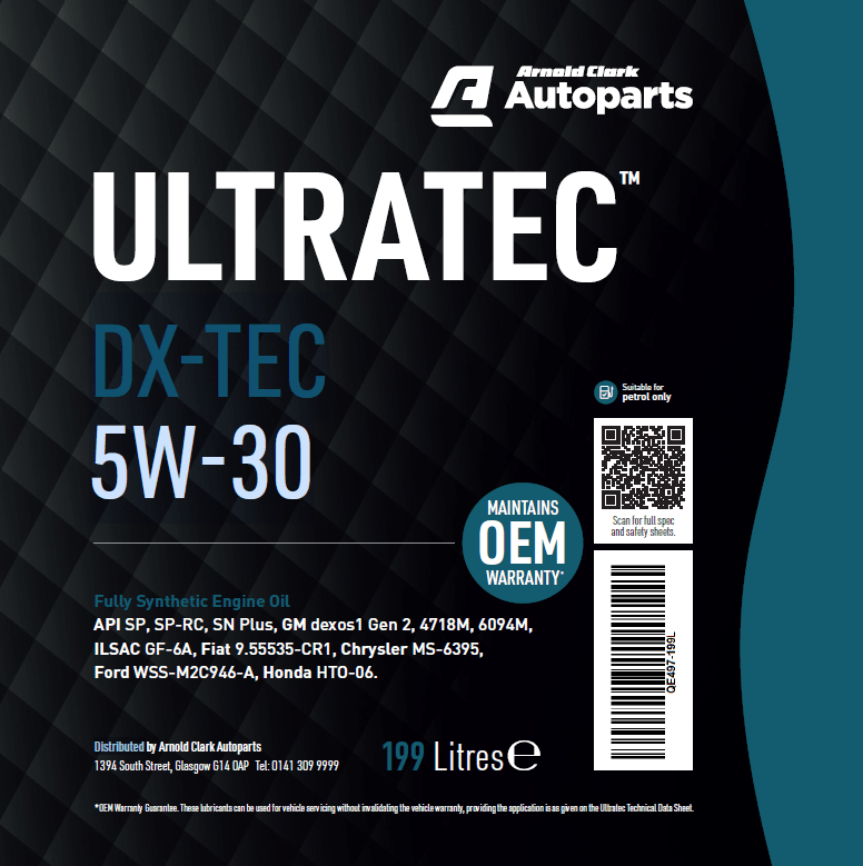 Ultratec DX-TEC 5W-30 199 Litre Barrel - E497-199L - 4Boats