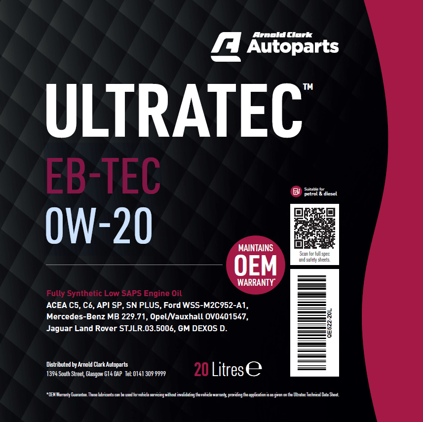 Ultratec EB-TEC 0W-20 20 Litre - E522-20L - 4Boats