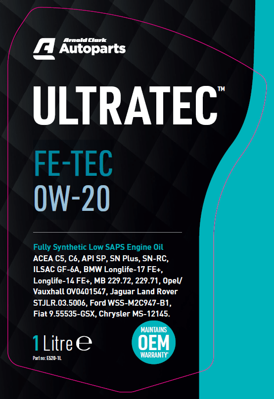 Ultratec FE-TEC 0W-20 1 Litre - E520-1L - 4Boats