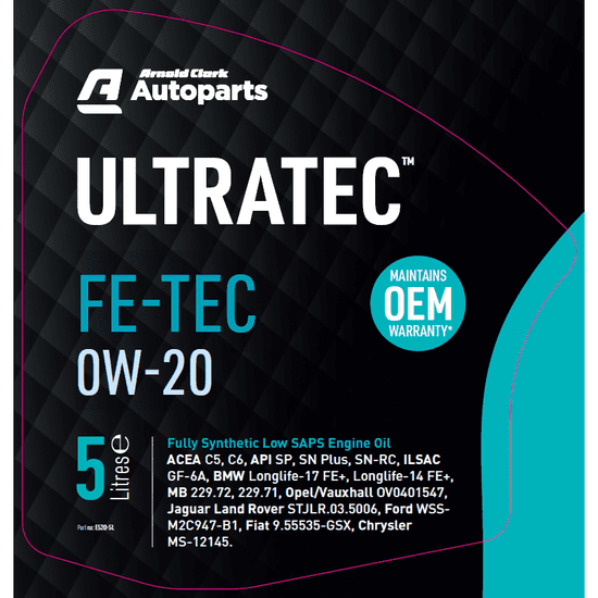 Ultratec FE-TEC 0W-20 5 Litre - E520-5L - 4Boats