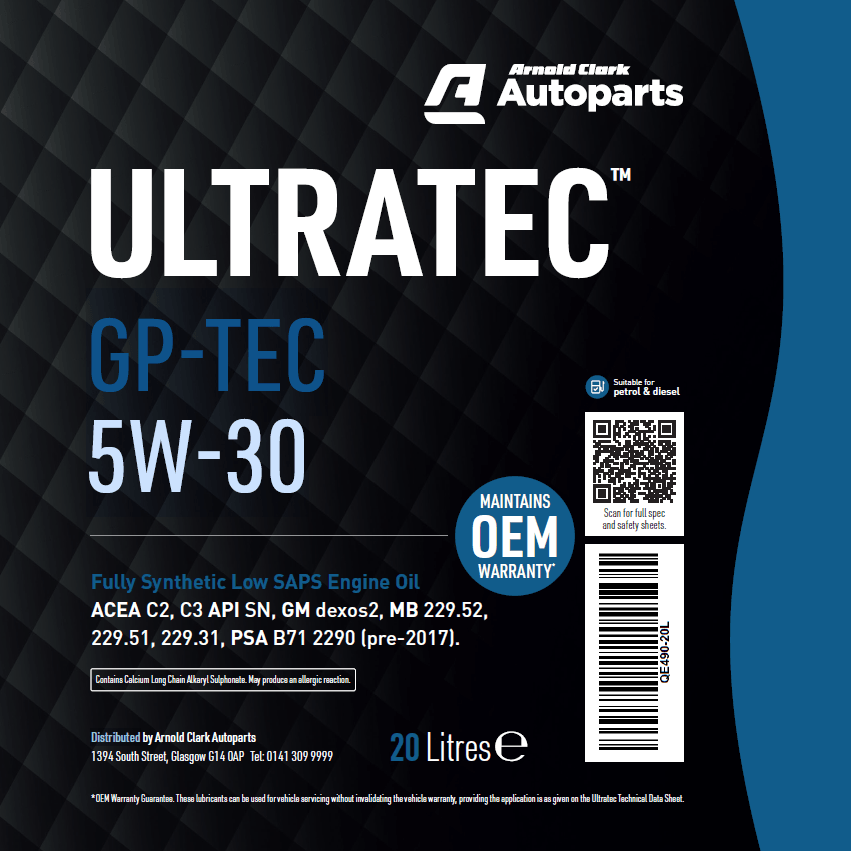 Ultratec GP-TEC 5W-30 20 Litre - E490-20L - 4Boats