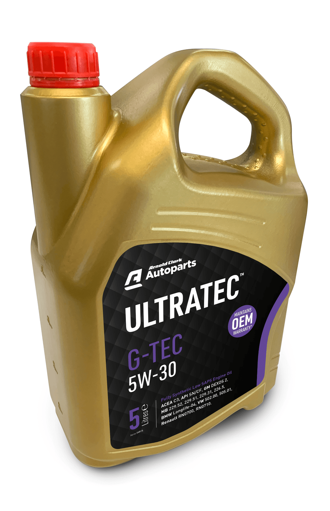 Ultratec GTEC2 5W30 Dexos 2 Oil 5ltr - E409-5L - 4Boats