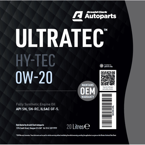 Ultratec HY-TEC 0W-20 20 Litre - E455-20L - 4Boats