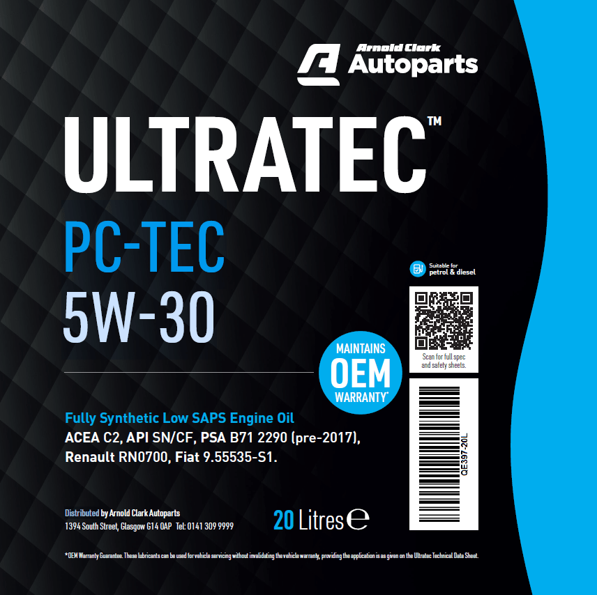 Ultratec PC-TEC 5W-30 20 Litre - E397-20L - 4Boats