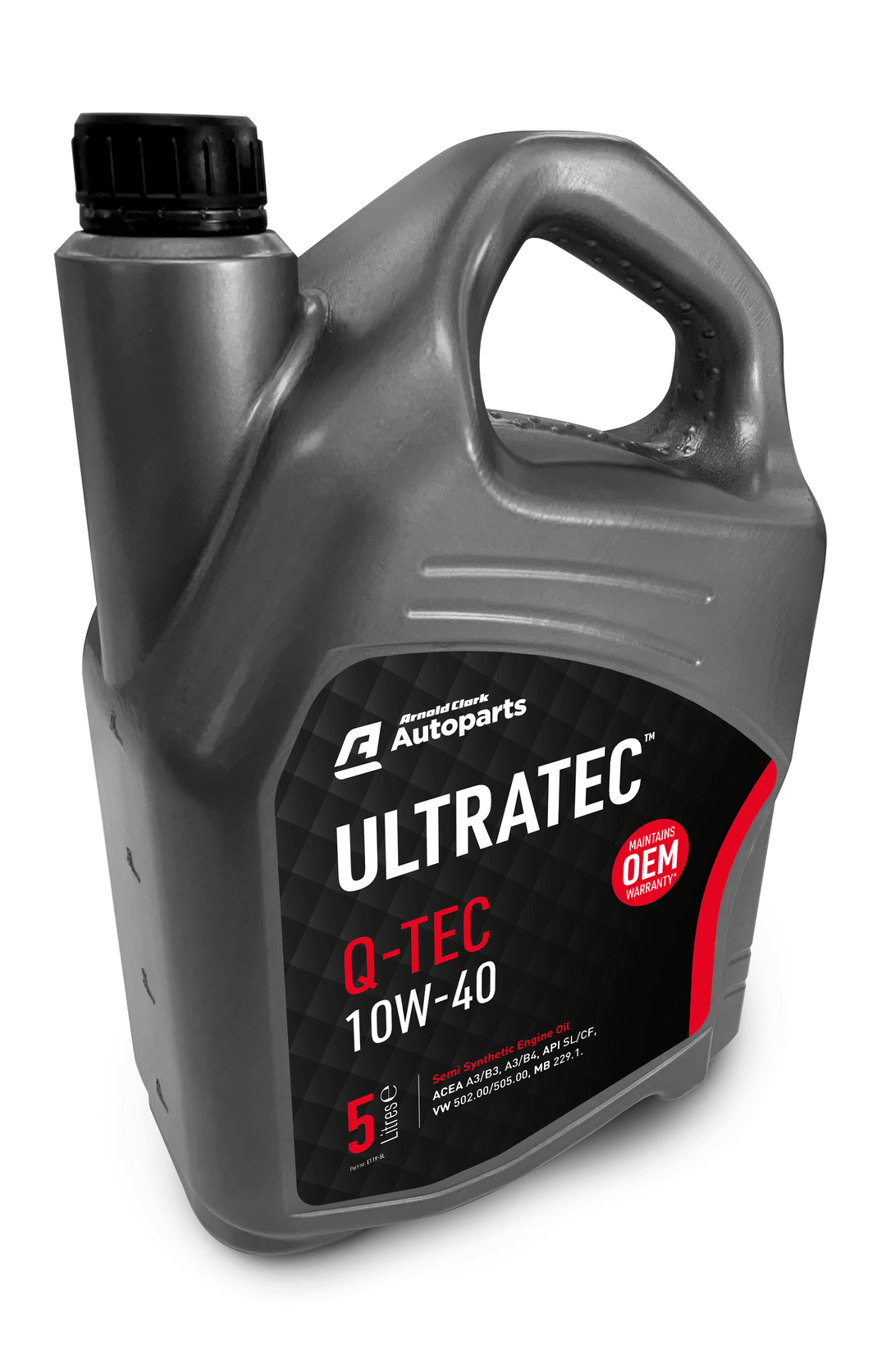 Ultratec QTEC 10W40 Oil 5Litre - E119-5L - 4Boats