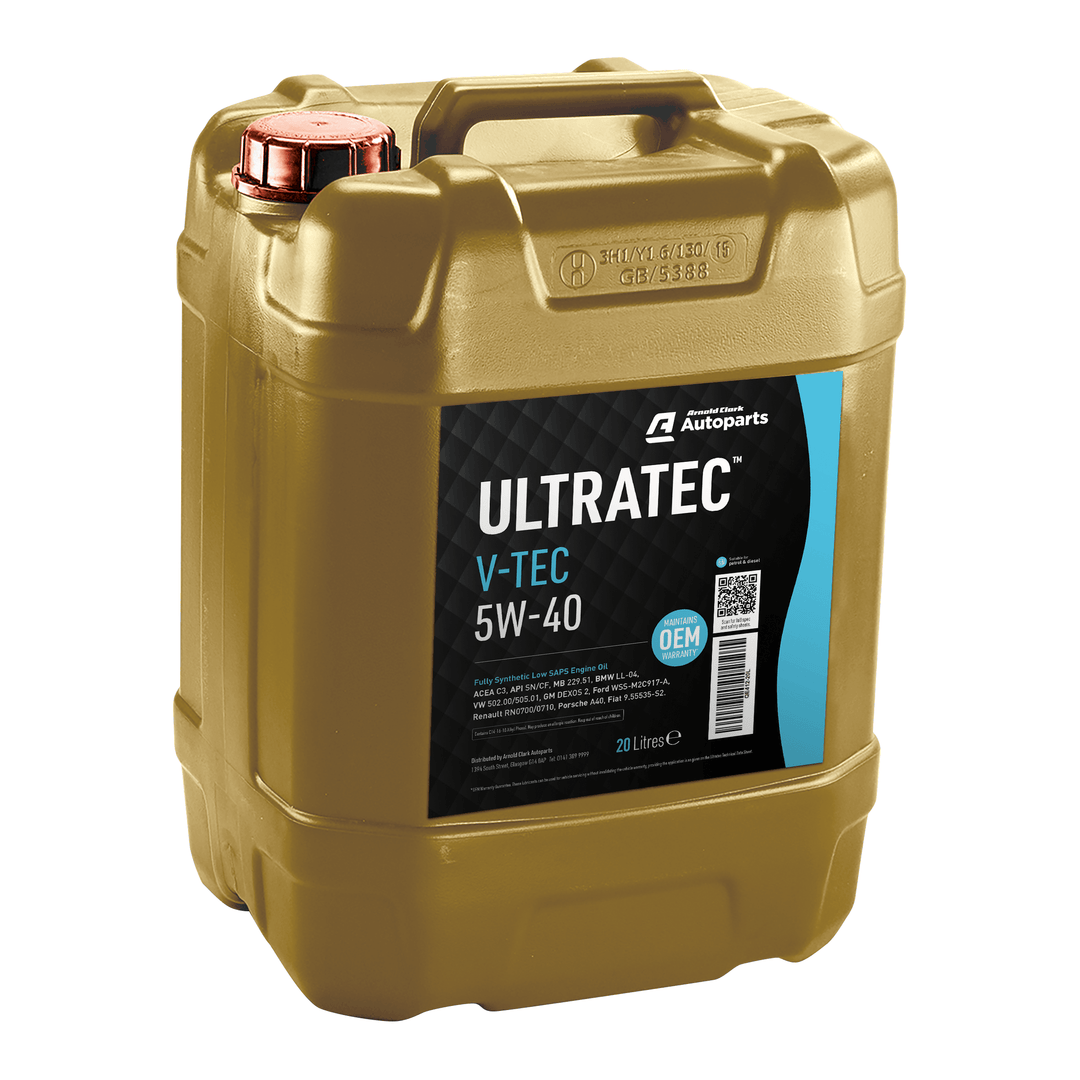 Ultratec V-Tec F1 5W40 Oil 20ltr - E412-20L - 4Boats