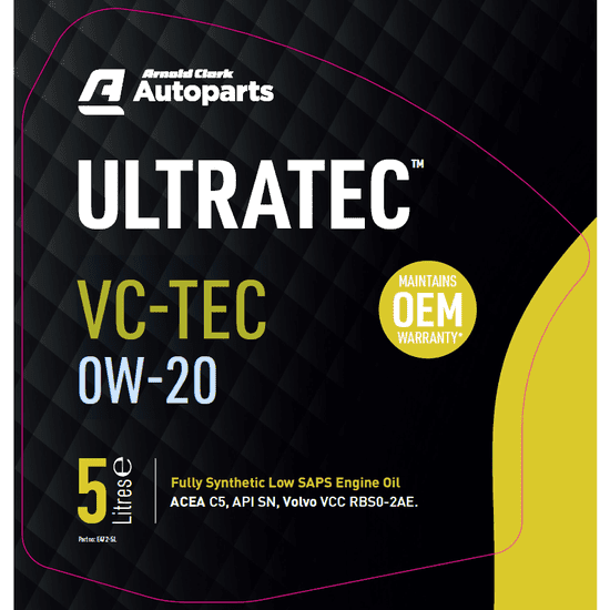 Ultratec VC-TEC 0W-20 5 Litre - E472-5L - 4Boats