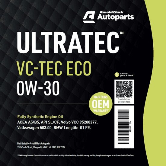 ULTRATEC VCTEC ECO 0W30 - 5L - E344-5L - 4Boats