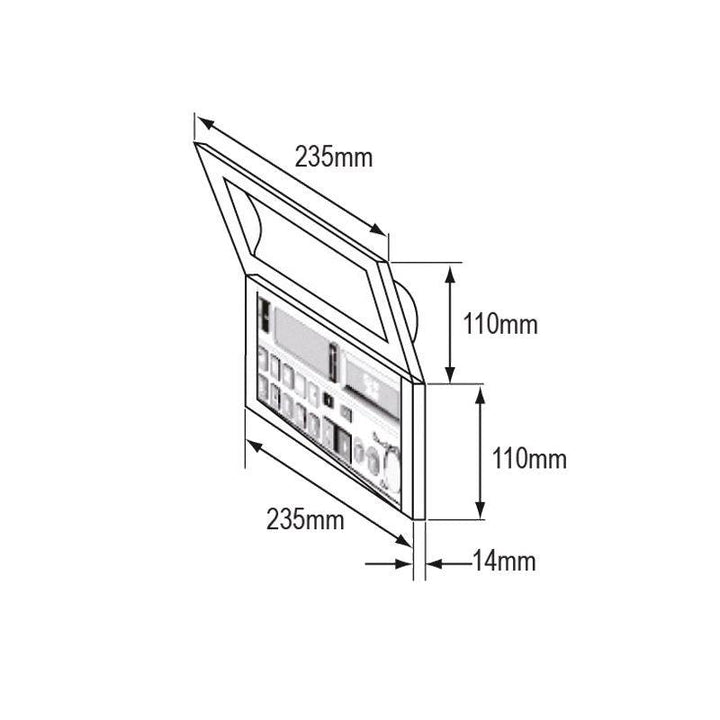 Universal Case Cover Smoked Transparent - 110 x 235mm - 4Boats