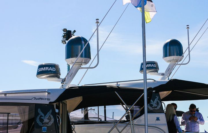 Scanstrut Modular DPT-R Dual PowerTower for Radar & Satcom Domes – Compact Marine Mount | 4Boats