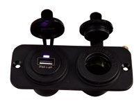 USB Socket + 12V Socket - by Talamex - 4Boats