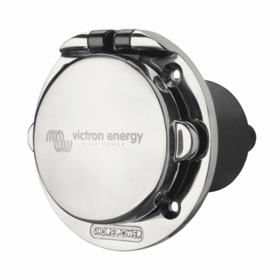 VICTRON ENERGY 16A 250VAC STAINLESS STEEL POWER INLET (2P/3W) - 4Boats