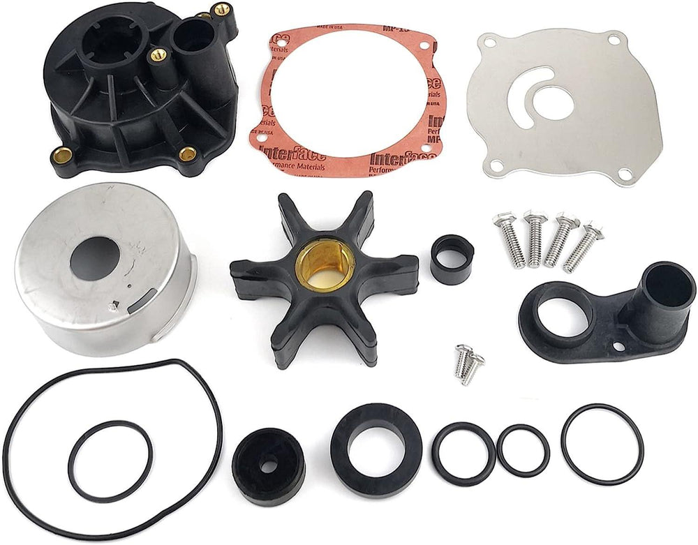 Water Pump Impeller Kit for Johnson Evinrude 120 130 140 HP V4 V6 Outboard, 395062 - 4Boats