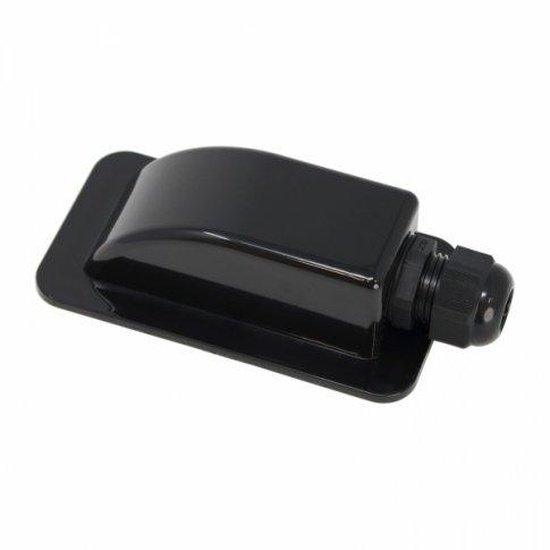 Waterproof black single cable entry gland (3-7mm) for motorhomes, caravans, campervans, boats and building installations - 4Boats