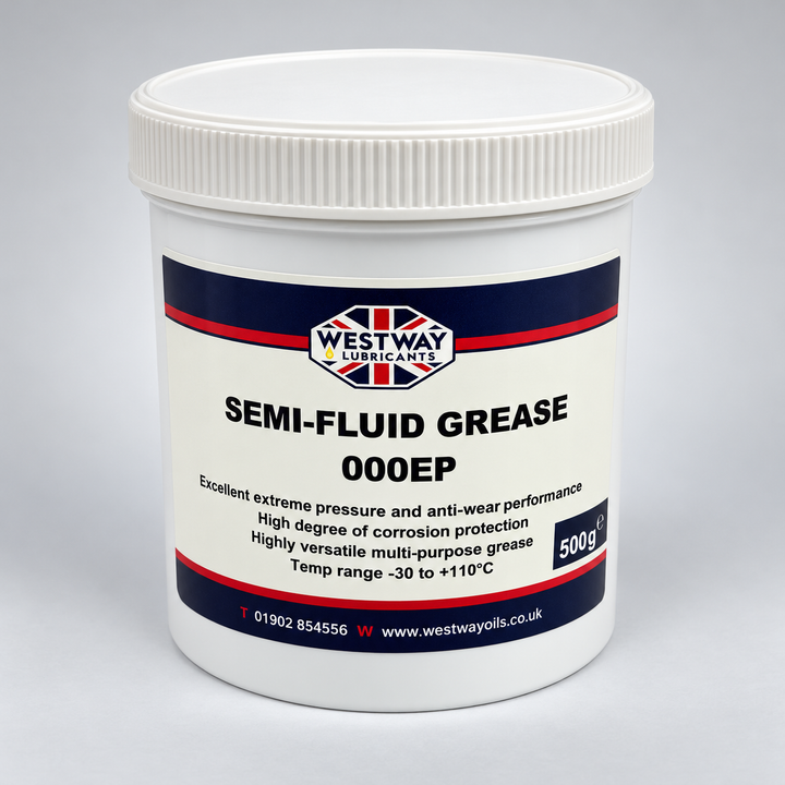 Westway Lubricants 000EP semi-fluid grease 500g tub – NLGI 000 steering box and autolube grease