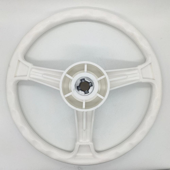 White Boat Steering Wheel - 13" dia. - 4Boats
