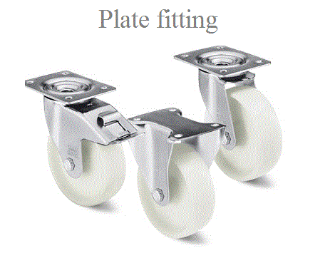 White Nylon Castors (Sold in pairs (x2)) - 4Boats