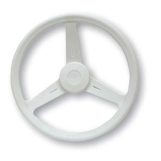 White Steering Wheel, ''Classic'', Diam. 350mm - 4Boats