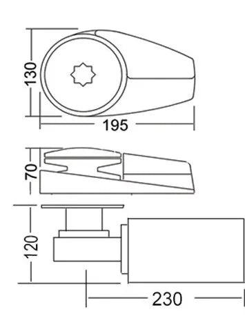 Windlass 1100W Vertical Alu Base 8 mm Gypsy - WA1100 - 4Boats