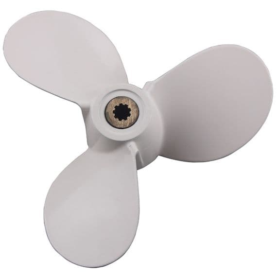 Aluminum Propeller for Yamaha Outboard | 7 1/2 x 8 BA | 3-Blade | 9-Tooth Spline