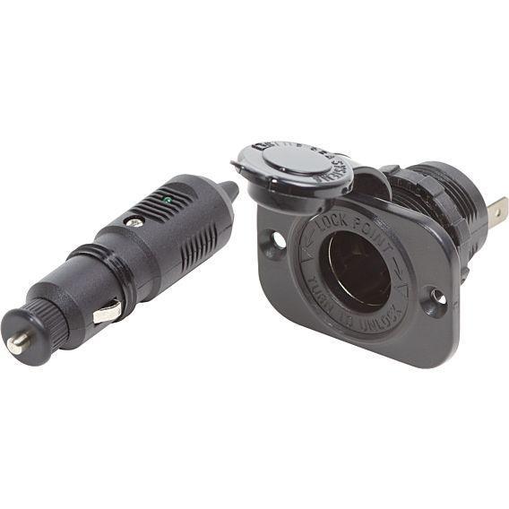 12 Volt Plug with Dash Socket - 4Boats