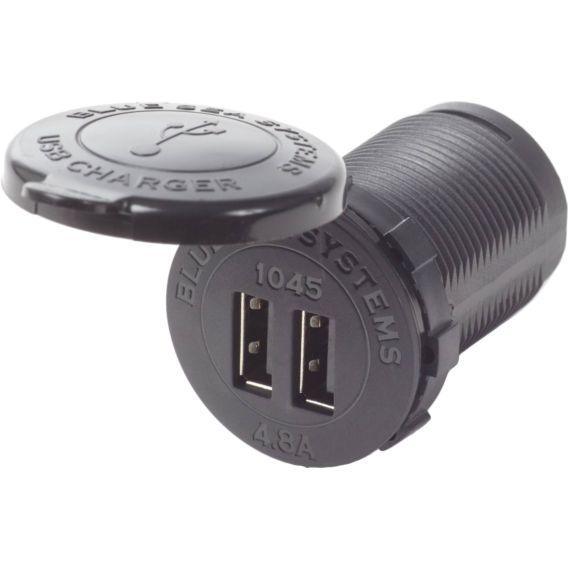 12/24V Dual USB 4.8A Chargers - Socket Mount - 4Boats