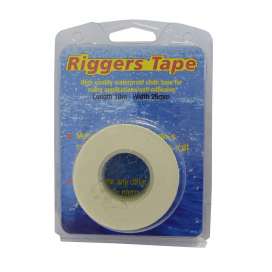 10m X 25mm - White Riggers Tape - 4Boats