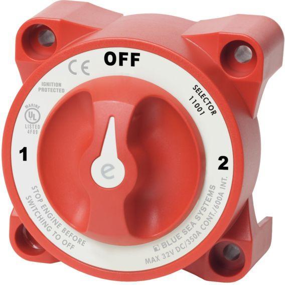 e-Series Selector 3 Position Battery Switch with AFD - 4Boats