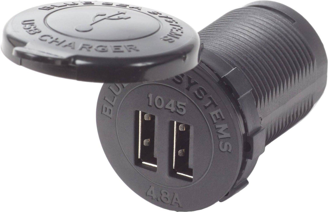 12/24V Dual USB 4.8A Chargers - Socket Mount - 4Boats